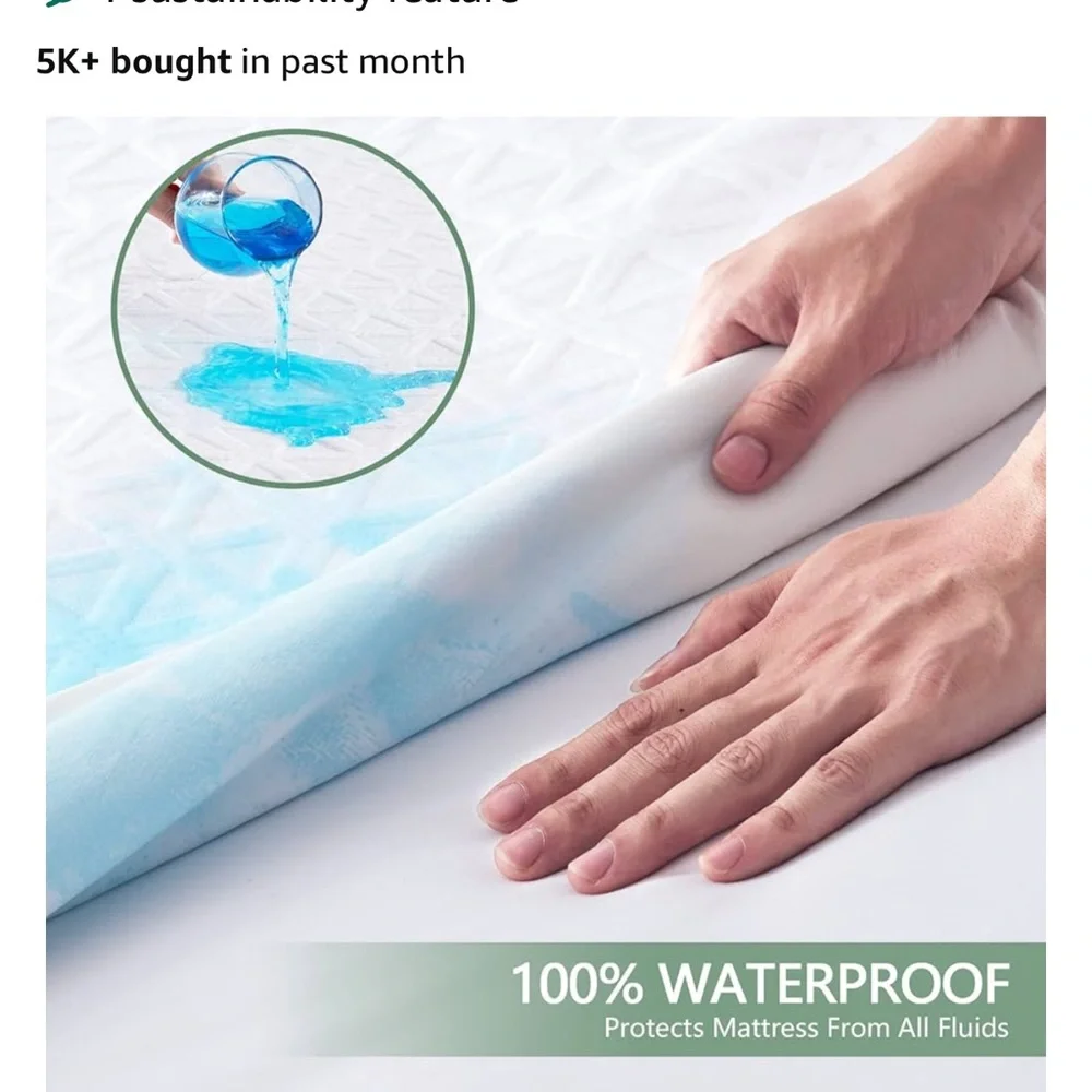 Green Mattress Protector - King Size